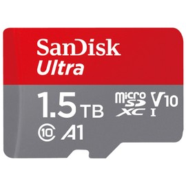 SanDisk Ultra SDSQUAC-1T50-GH3MA MicroSD Card UHS-I Class 10 1.5 TB Limited Warranty