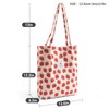 CVANSEN Strawberry Tote Bags for Women Large Capacity Corduroy Bag