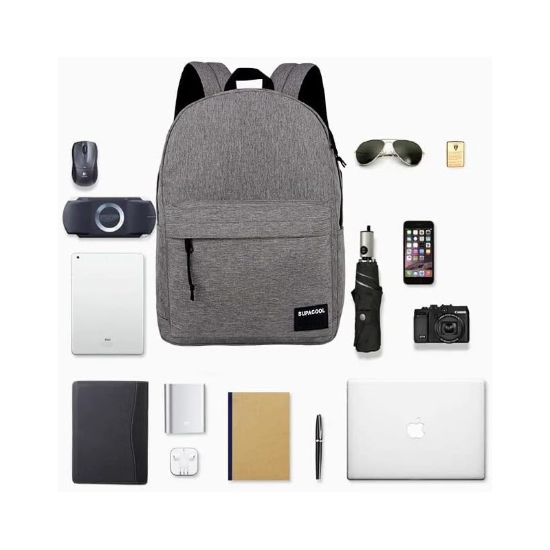 SUPACOOL Lightweight Casual Laptop Backpack for Men and Women, classic