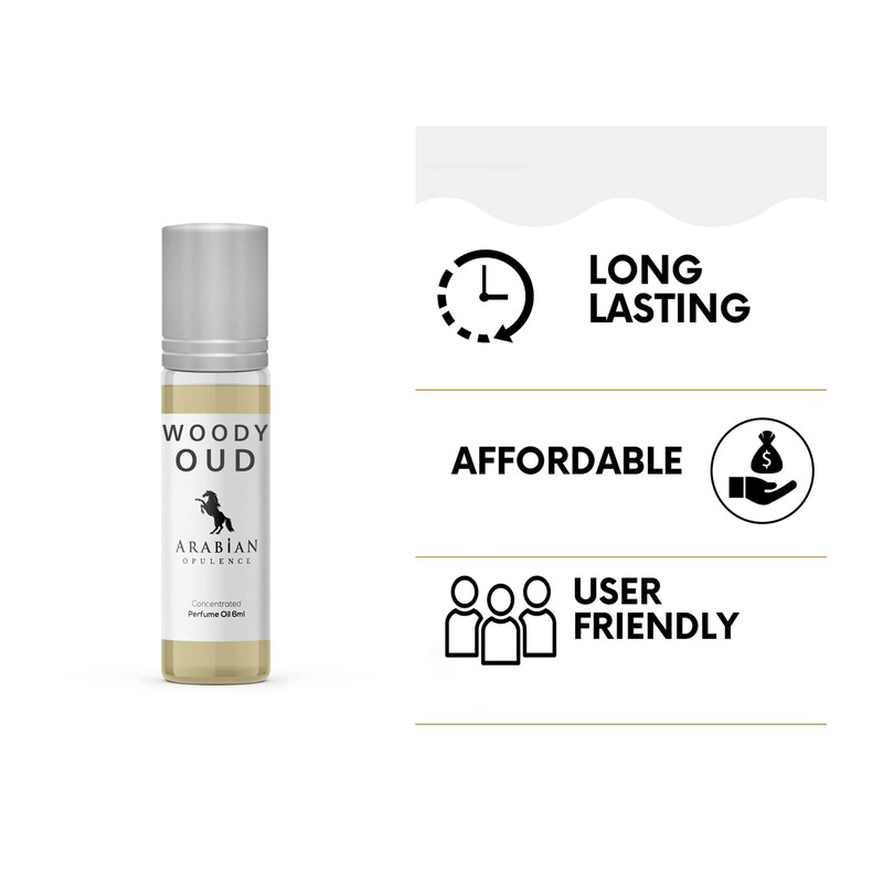 WOODY OUD for Men in a 6ml Bottle of Arabian