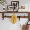 AMBIRD Coat Rack Wall Mount with Shelf, 28.9 Inches Coat