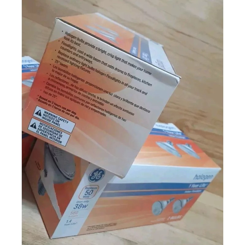 GE 2 BOXES [4-bulbs]: GE ENERGY SHORT NECK PAR30 SPOTLIGHTS