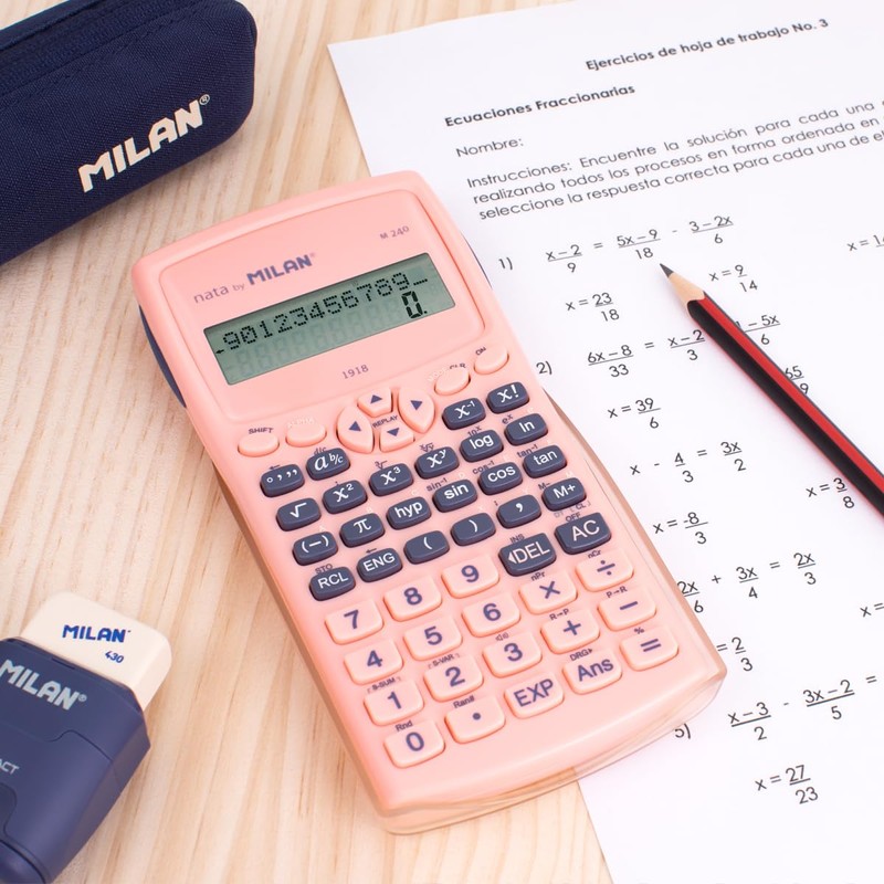 MILAN® Scientific Calculator M240 Series 1918 Pink
