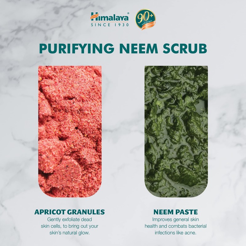 Himalaya Purifying Neem Scrub Helps Fights Pimples, Prevents Marks, Controls