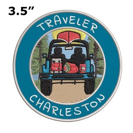 Traveler! Charleston Embroidered Premium Patch DIY Iron-on or Sew-on Decorative Badge Emblem Vacation Souvenir Travel Gear Clothes Appliques National Park Wildlife Explore Nature