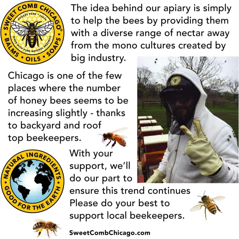 Acondicionador De Barba De Cera De Abejas, Fuerte Sujeción P