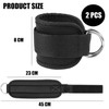 2 Pack Ankle Strap for Cable Machines and Resistance Bands,