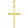 Jewelry America 14K Solid Yellow Gold Traditional Simple Religious Cross