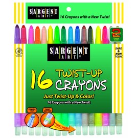 Sargent Art 55-0981 16-Count Twist-Up-Crayons