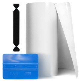 VViViD Clear Paint Protection Bulk Vinyl Wrap Film 12 Inches x 60 Inches Including 3M Squeegee and Black Felt Applicator
