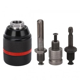 1.5-13 mm Keyless Drill Chuck, 1/2 Inch x 20UNF Professional Drill Chuck Adapter Drill Chuck Hex Shank with SDS Adapter Accessories, 1/4 HEX, Keyless Keyless Chuck for Impact Wrenches