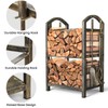 Amagabeli Fireplace Log Rack with 4 Tools 74 x 40