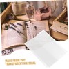 Angoily 32pcs PVC Book Sleeves Reusable Book Covers for Notebooks