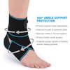 Candy Li Set of 2 Ankle Support,Adjustable Ankle Brace Breathable