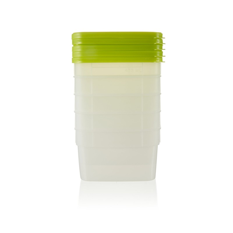 Stor-Keeper Freezer Storage Containers, 1 pint, 5 ct
