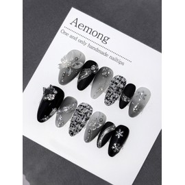 Aemong: Radish tweed butterfly  - Long Square / Aemong : 무채 트위드 나비  - 롱스퀘어