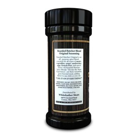 Bearded Butchers Blend Original Seasoning, 11 oz Large Shaker – All-Purpose Spice for Meats, Veggies, Soups, Sandwiches, Eggs, Fries – No MSG, Gluten-Free, No Sugar, Bold Flavor