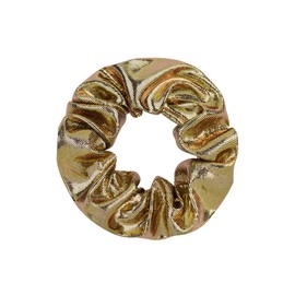 4 Pack Sparkly Cheer Hair Scrunchies for Costume,Party Favors Shiny Face Hair Ties Hair Eleastic Bands Dance Scrunchy Hair Ties Ponytail Holders Wrist for Girls School,Dance,Stage (Gold)