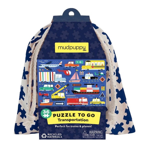 Mud Puppy Puzzle to Go | Transportation