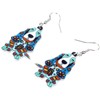 NEWEI - arete de perro con diseño floral y diseño