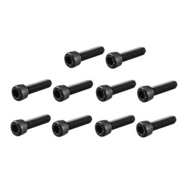 TOP-VIGOR 30Pcs Hexagon Socket Head Cap Screws, M5 x 20mm 12.9 Alloy Steel Replacement Machine Fastener Screws, Fully Thread for Bicycle Motorcycle Repair, Professionals Landlords Repairmen, Black