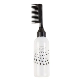 Root Comb Applicator Bottle Hair Coloring Dyeing Dispensing Bottle Hair Dye Bottle Applicator Brush Root Comb Bottle, Black