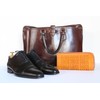 M Mowbray Leather Cream Set, Delicate Cream & Aniline Calf