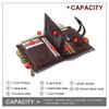 Mens Wallet Leather -Mens Genuine Leather RFID Blocking Trifold Double