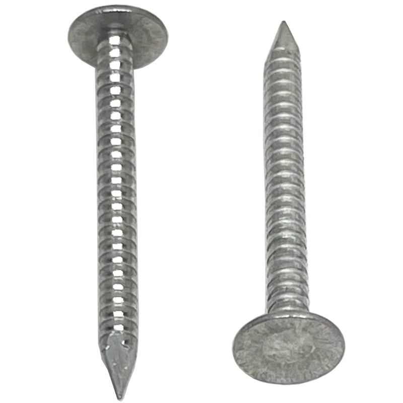 1.75”-RING SHANK ALUMINUM - ROOFING SIDING NAILS - Vinyl &