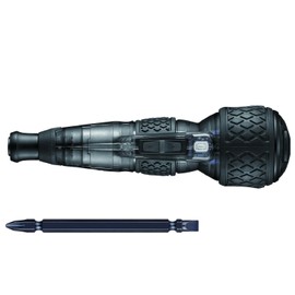 VESSEL 220USB-P1GBK Electric Ball Grip Screwdriver Plus Galaxy 3 Level Switching Mode, Limited Color (Black) with 1 Bit