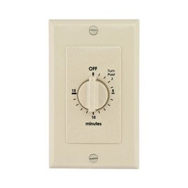 Reliance Controls WB015Y Spring-Wound in-Wall Timer, 15-Minute, Ivory