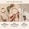 12Pcs Unfinished Wooden Rings 2.7 Inch
