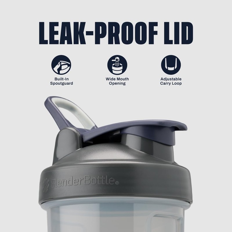 BlenderBottle Shaker Bottle Pro Series Perfect for Protein Shakes and