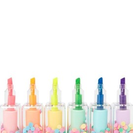 Artbox Glitter Nail Polish Highlighter 6 Colors / 아트박스 글리터 매니큐어 형광펜 6색