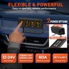 Wireless 4 Gang Switch Panel, Multifunctional Waterproof 12V Switch Panel,
