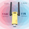 USB WiFi Adapter 2.4G 5G Dual Band Dual Antennas 802.11AC