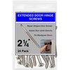 Generic Satin Nickel Silver Wood Screws - 9 x 2