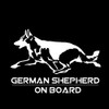 Car Sticker 22 cm White German Shepherd Car Sticker White