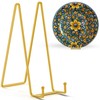TR-LIFE 14 Inch Gold Metal Plate Stand (2 Pack) -