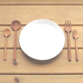 Nagao Sao Tree Dinner Cutlery Set of 8 Wood Natural