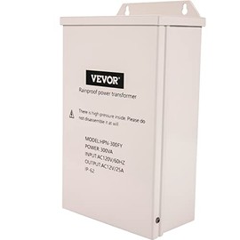VEVOR Low Voltage Transformer, 100 Watt Outdoor Landscape Lighting Transformer, 12V AC Pool Light Transformer, Pool/Spa/Landscape Lighting, Spotlight, Pathway Light, LED Compatible, Weatherproof