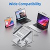 MCHOSE Laptop Stand with 360° Rotating Base, Foldable Adjustable Computer