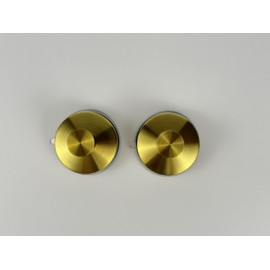 SUPRAQ Removeable Suction Cup Metal Hooks for Kitchen, Bathroom Shower, Tiles and Mirror-Pack of 2 (Gold)