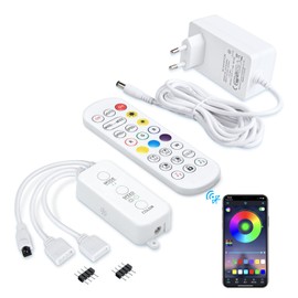 Sunity Bluetooth LED Strip Control with Power Supply (2 Ports with 12 V Power Supply)