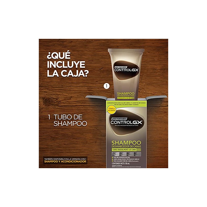 Just for Men Control Gx Shampoo Desvanecedor Progresivo De Canas,