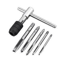 Bestgle Adjustable T Handle Tap Wrench Metric Thread for M3/4/5/6/8 HSS Taps