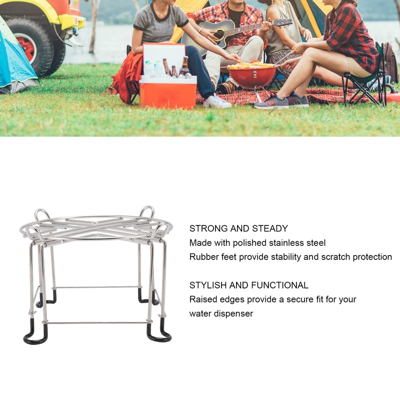 Water Filter Stand 6in Tall By 9in Diameter Countertop Stainless