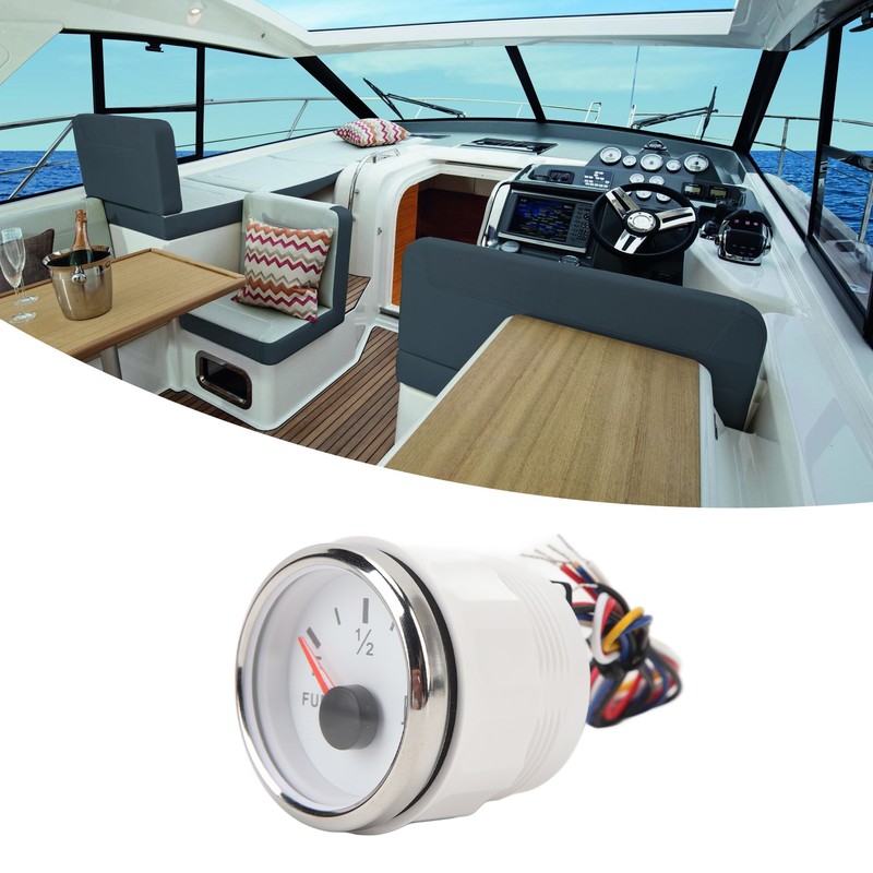 2in Fuel Level Gauge Colorful Backlight Fuel Level Meter for