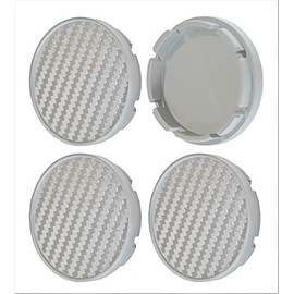 Born 1 Carbon 4 x 55 mm Hub Caps Wheel Caps (Carbon Grey)