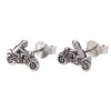 FIVE-D Earrings Biker Motorbike Driver 925 Sterling Silver in Jewellery